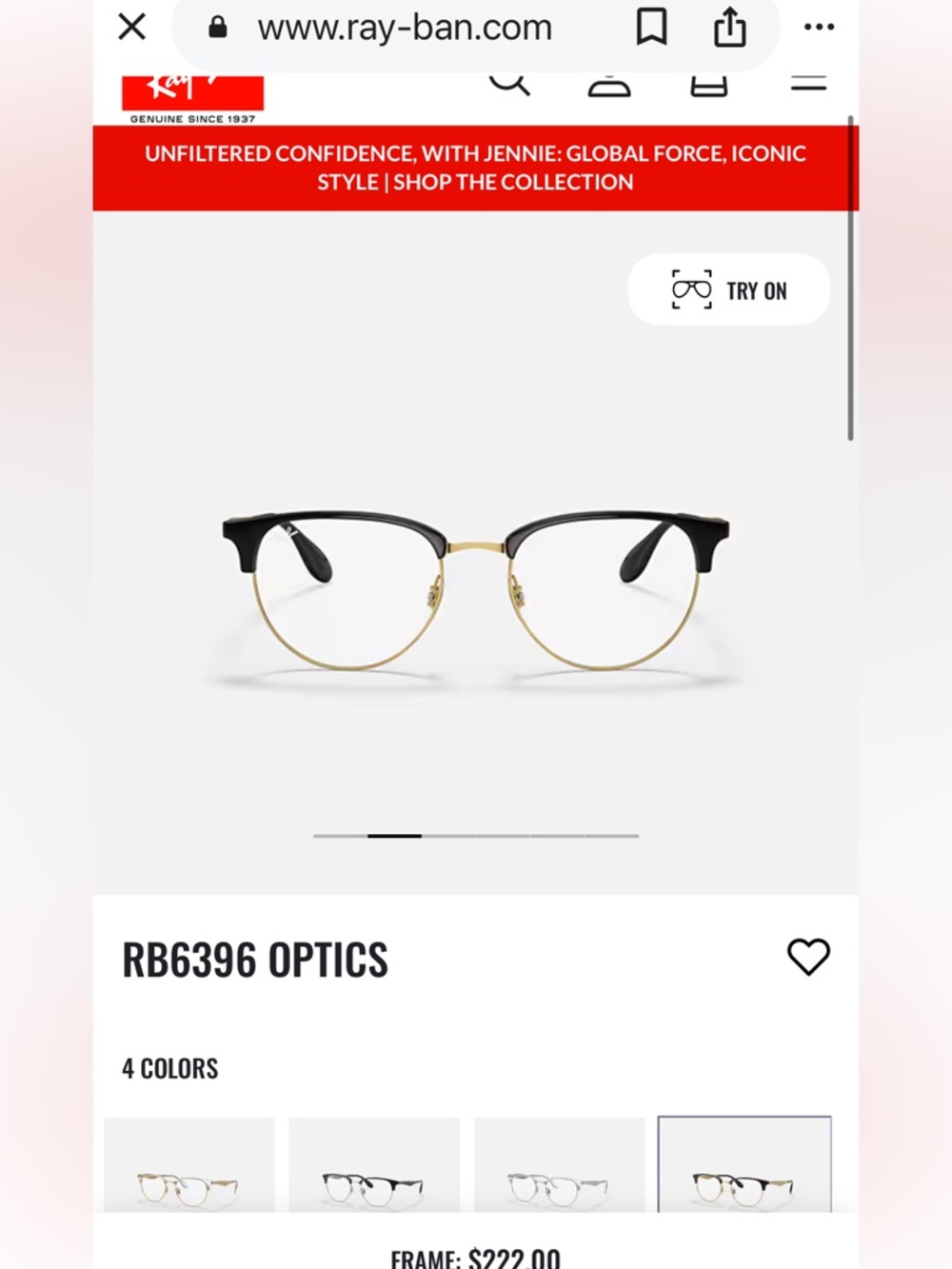 Ray-Ban RX6396 frame glasses - Picture 4 of 16